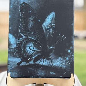 Canvas Butterfly Blue Print
